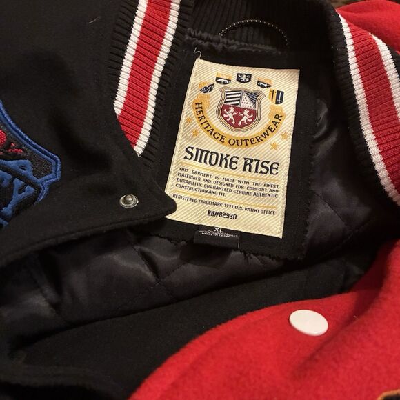 Smoke Rise Varsity Jacket. Heritage Outerware. RN#82930. Size XL - Picture 9 of 14